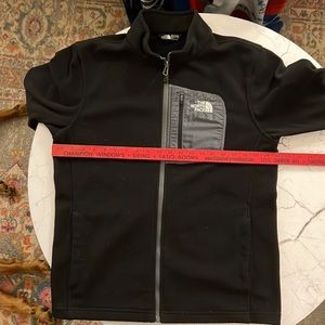 North Face Men’s black fleece full zip, size M (traditional fit).